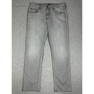 Hudson Jeans Mens 33x33 Grey Straight Leg Five Pocket Denim Wash